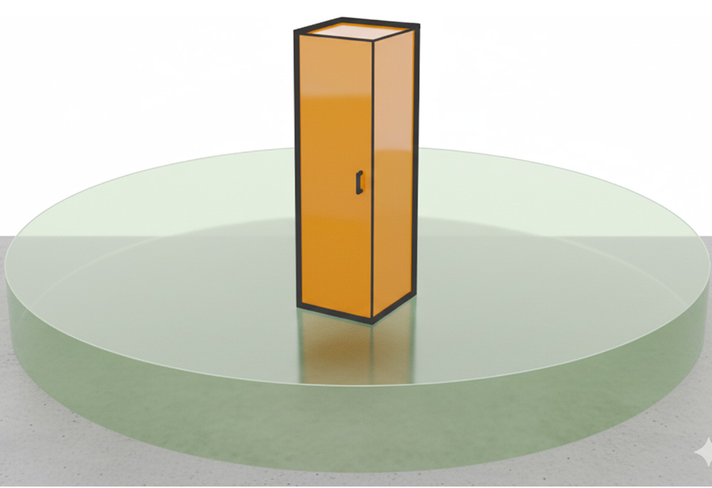 Ex Zoneneinteilung Sicherheitsschrank innen Zone 2, außen keine Zone